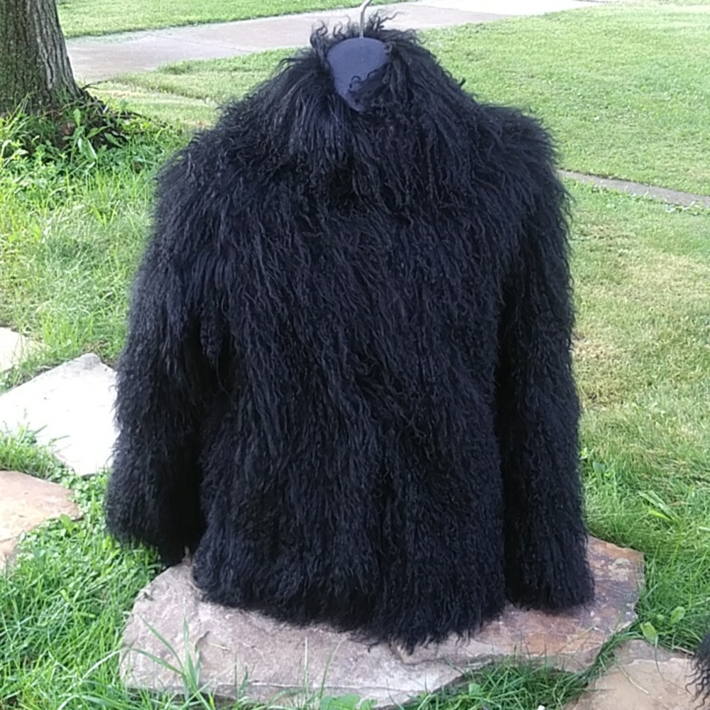 !Mongolian Lamb jacket from Bloomingdales Sz.4